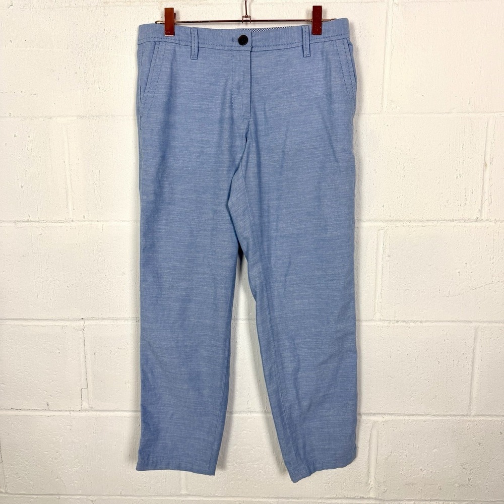 Talbots Relaxed Chino Light Blue 100% Cotton Preppy‎ Classic Coastal Office 4P
